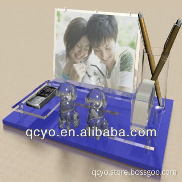 2015 China hot sale acrylic desktop pen holder for office/home